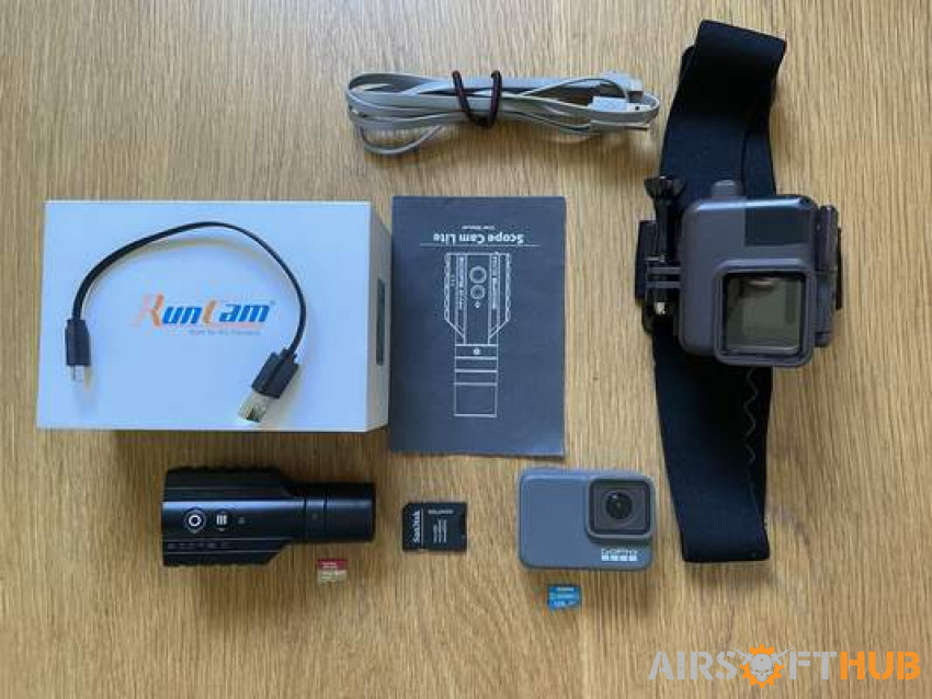 GoPro Hero7 silver & Run Cam - Used airsoft equipment