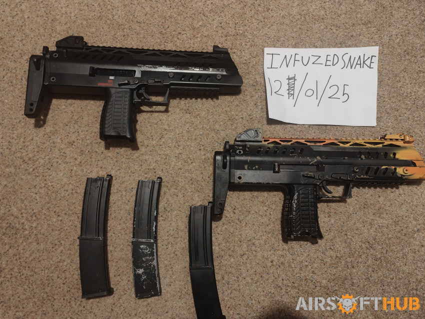 2 X WE SMG8 Boneyard GBB - Used airsoft equipment