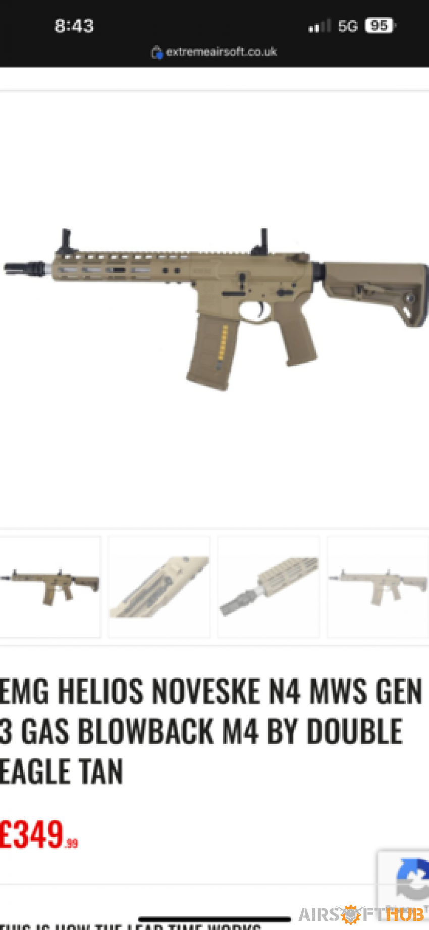 Noveske n4 gbbr - Used airsoft equipment