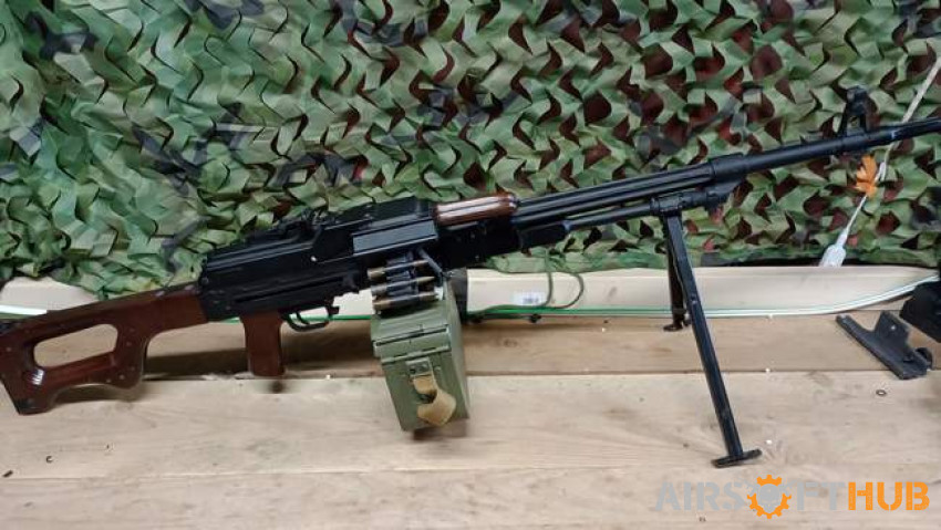 Real wood PKM - Used airsoft equipment