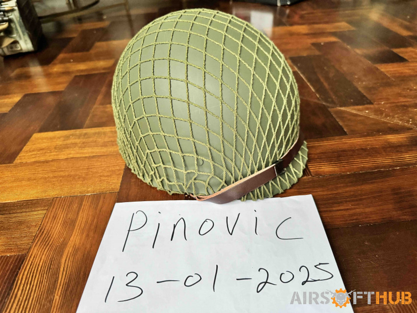 M1 helmet liner with net - Used airsoft equipment