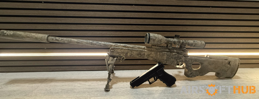 SSG96 Sniper & Glock - Used airsoft equipment