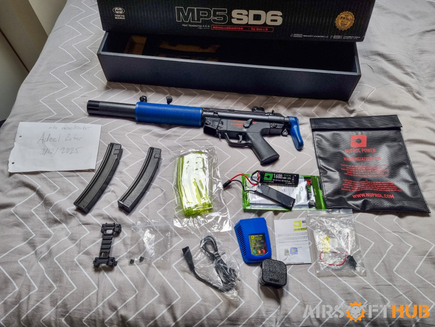 Tokyo Marui MP5 SD6 NGRS Blue - Used airsoft equipment