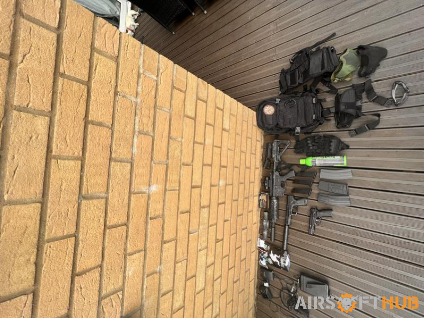 Airsoft whole package - Used airsoft equipment