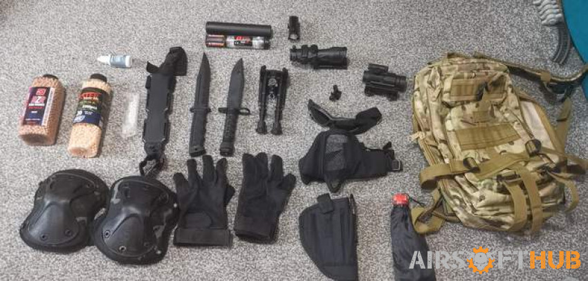 Huge Job Lot Accessories - Used airsoft equipment