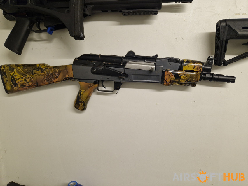 Cyma AK47 hydro-dipped - Used airsoft equipment