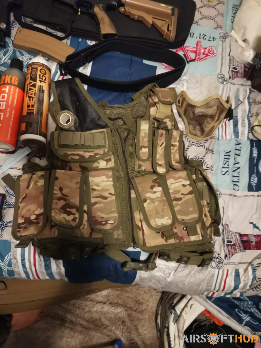 Rifle and accessories - Used airsoft equipment