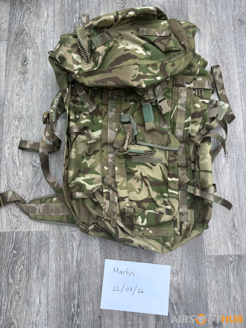 Army issue MTP Bergen - Used airsoft equipment