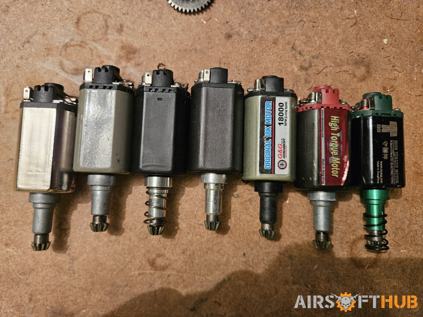 Selection of long type motors - Used airsoft equipment