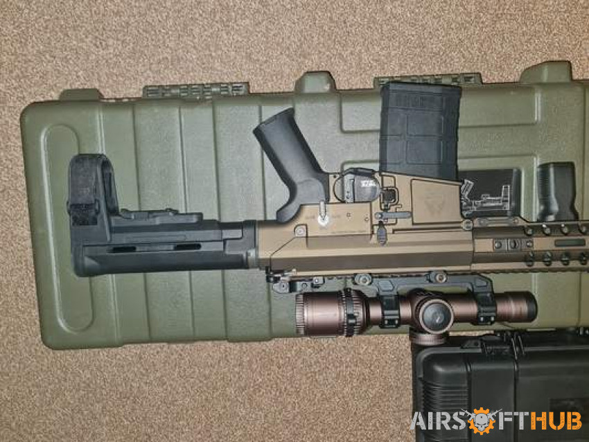 Ares ar308s deluxe + extras - Used airsoft equipment