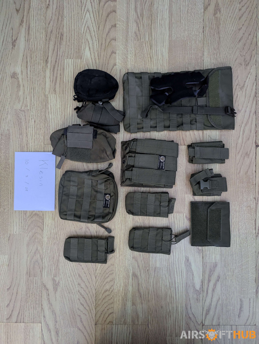 Ranger Green Set (Vest, Helmet - Used airsoft equipment