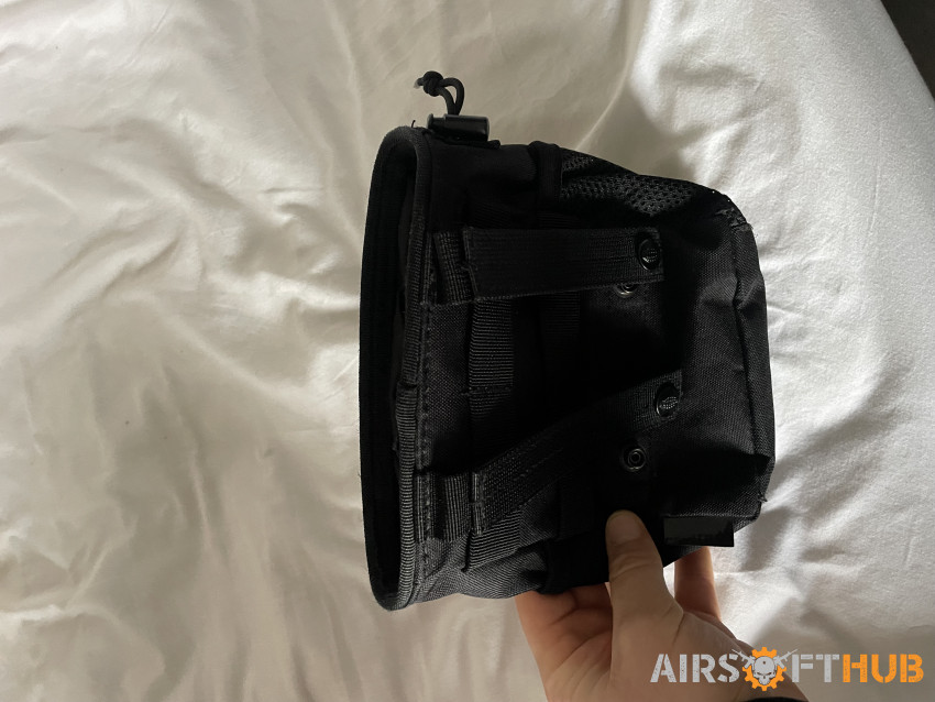 Black dump pouch - Used airsoft equipment