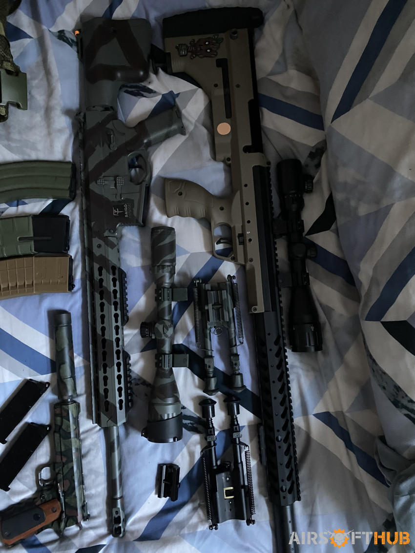 6 Guns - Used airsoft equipment