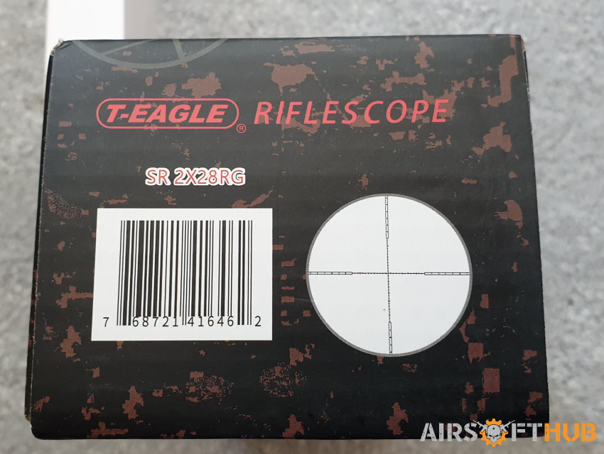 T-EAGLE 2X28 RIFLE SCOPE - Used airsoft equipment