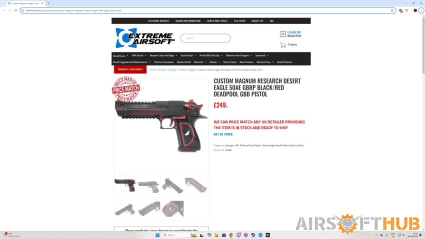 deadpool Desert eagle cybergun - Used airsoft equipment