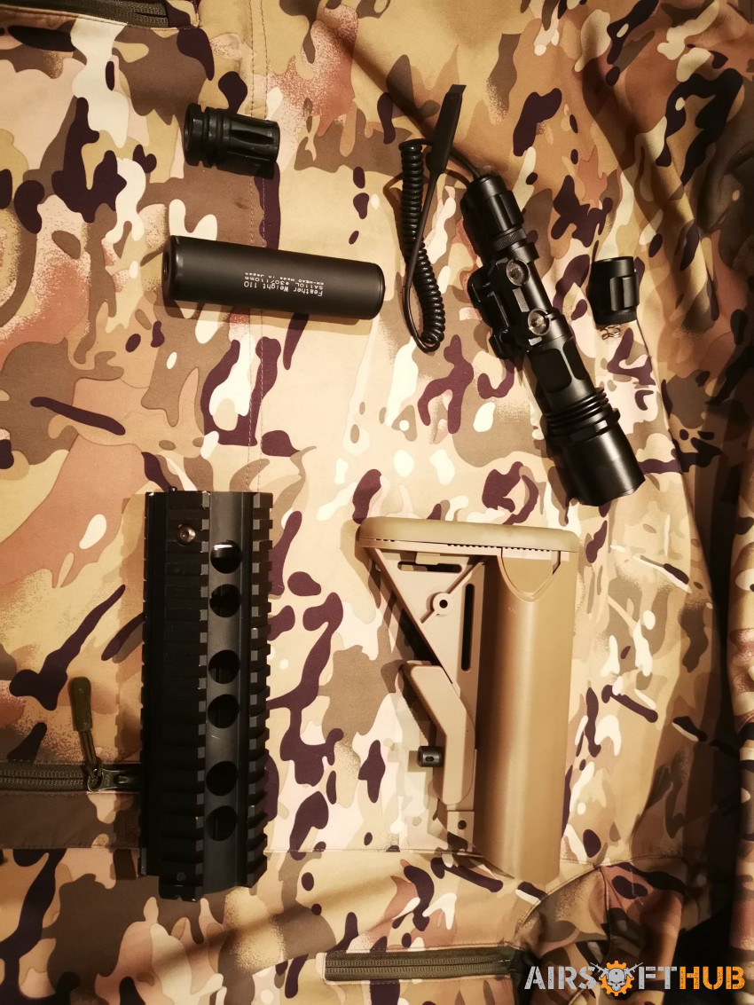 Various Parts & Accessories - Used airsoft equipment