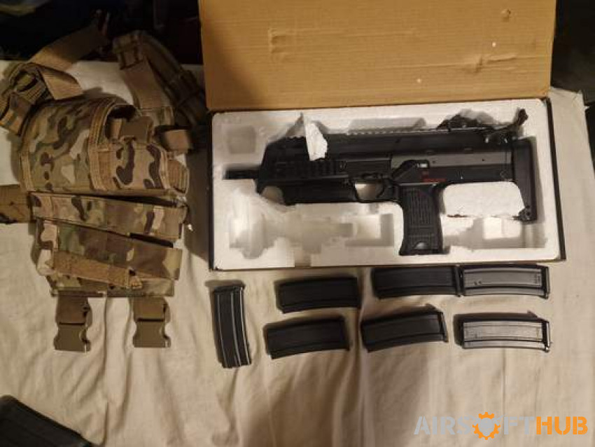 Well aeg mp7 with hip Holster - Used airsoft equipment