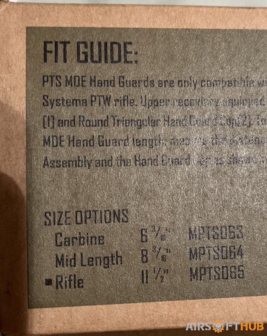 MAGPUL MOE BLACK HAND GUARD - Used airsoft equipment