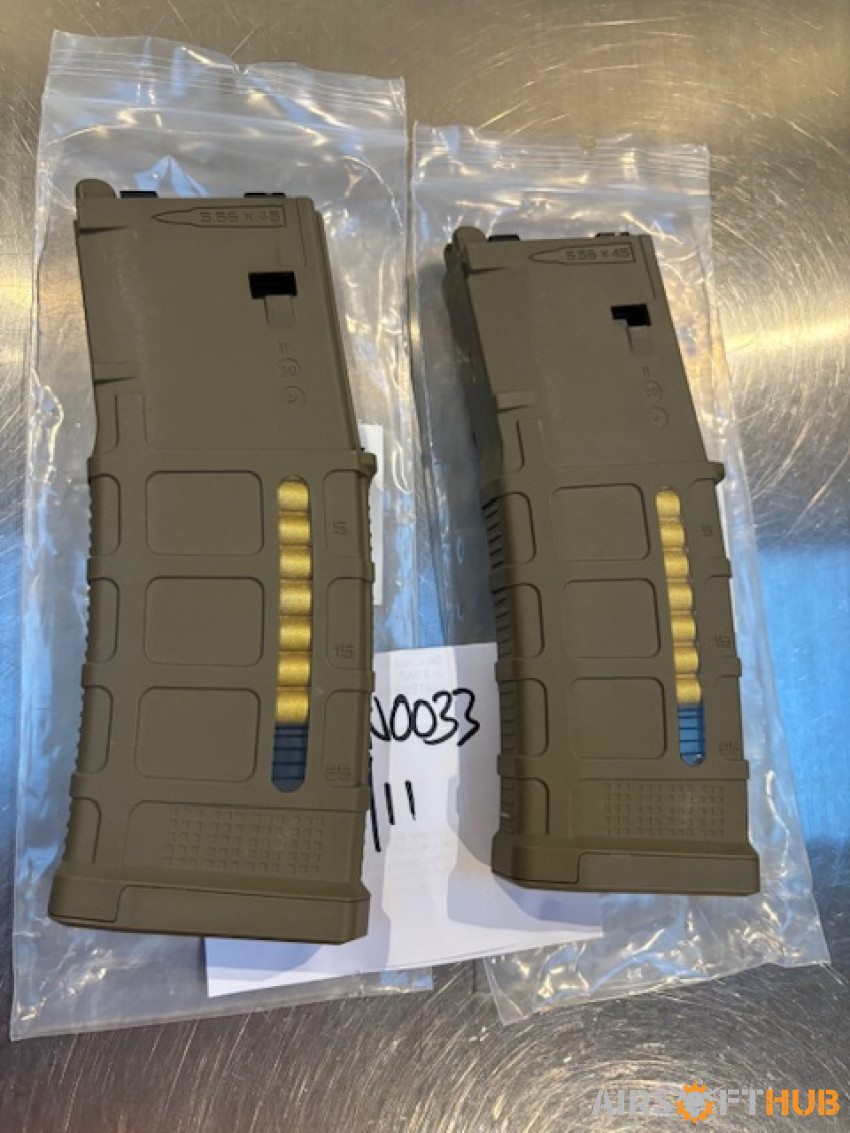 DE MWS Pmag x2 - Used airsoft equipment