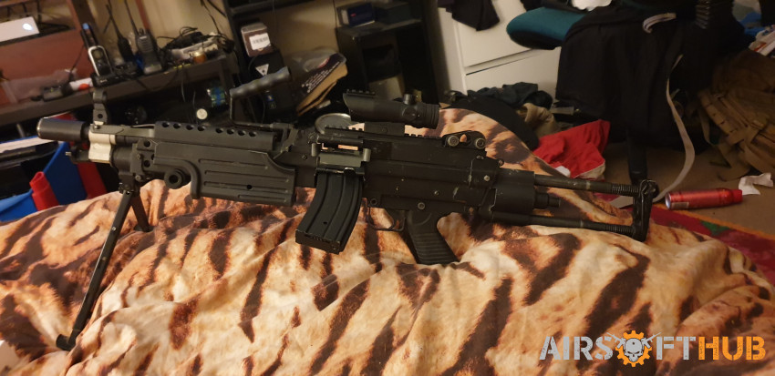 Upgraded M249 saw - Used airsoft equipment