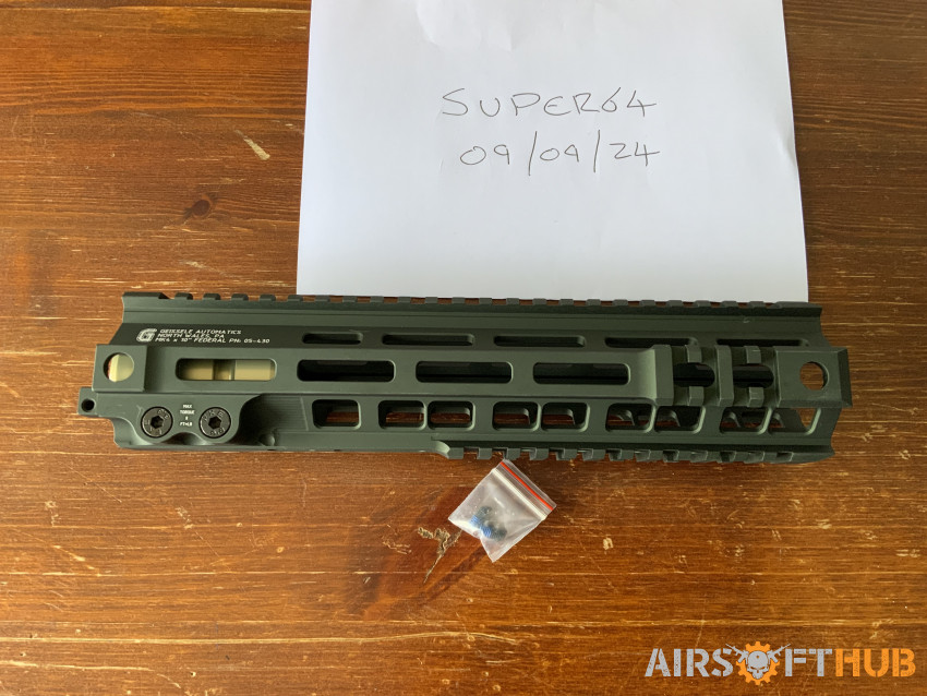 Z-Parts Mk4 Rail, OD Green, TM - Used airsoft equipment