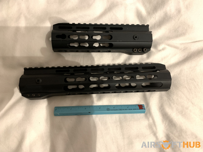 7", 10" M4 keymod handguards - Used airsoft equipment