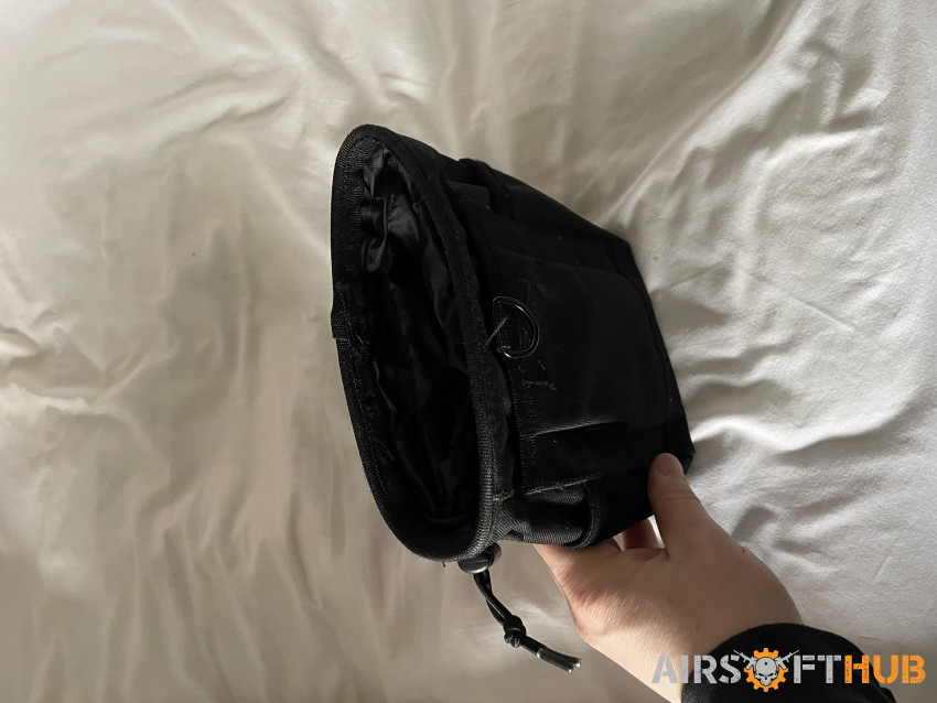 Black dump pouch - Used airsoft equipment