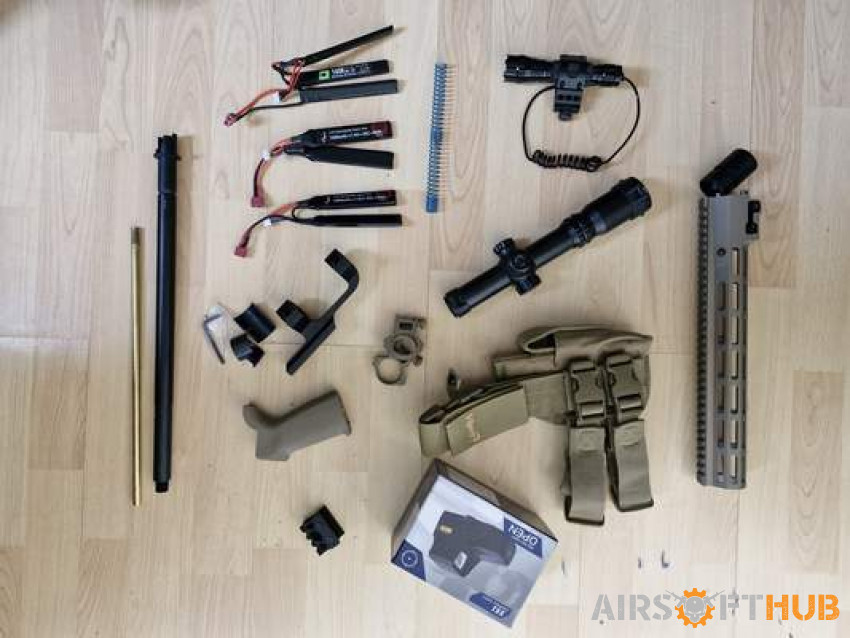 Scopes, Rail, Torch, Grip - Used airsoft equipment