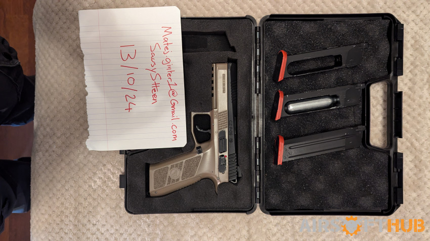 ASG CZ P-09 GBB Pistol - Used airsoft equipment