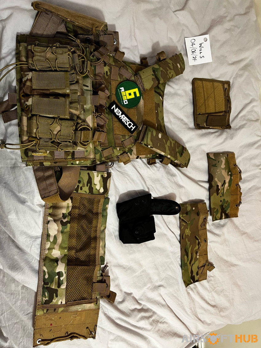 MULTIPLE RIFS AND KIT - Used airsoft equipment