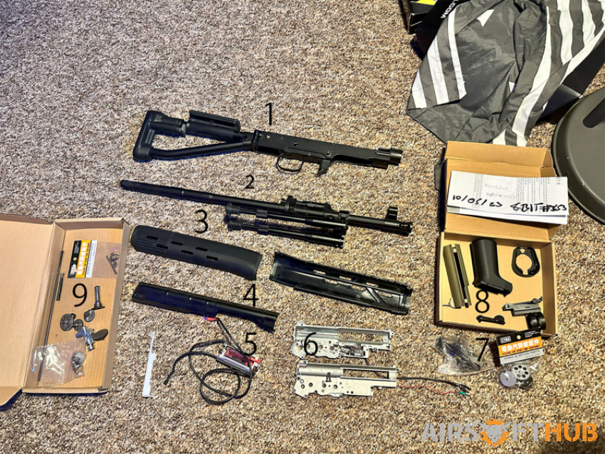 SVD parts - Used airsoft equipment