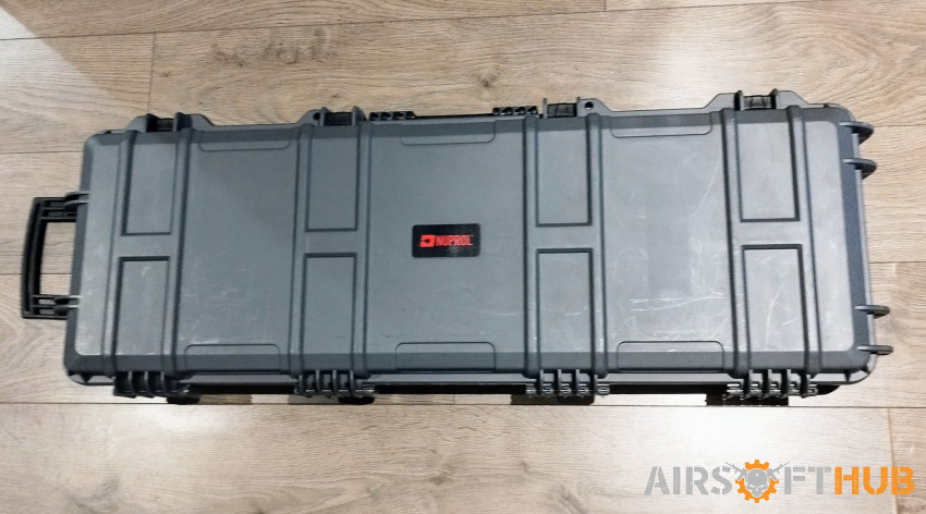 Large wheels hard case Grey - Used airsoft equipment