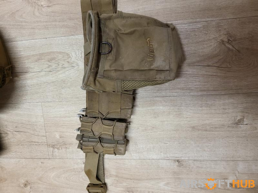 Warrior plate carrier + Belt - Used airsoft equipment