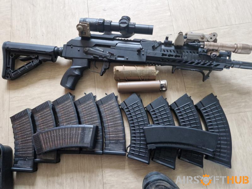 G&G AK74 (RK74-e) locked to se - Used airsoft equipment