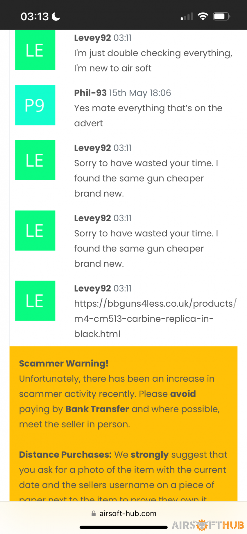 Levey 92 Scammer - Used airsoft equipment