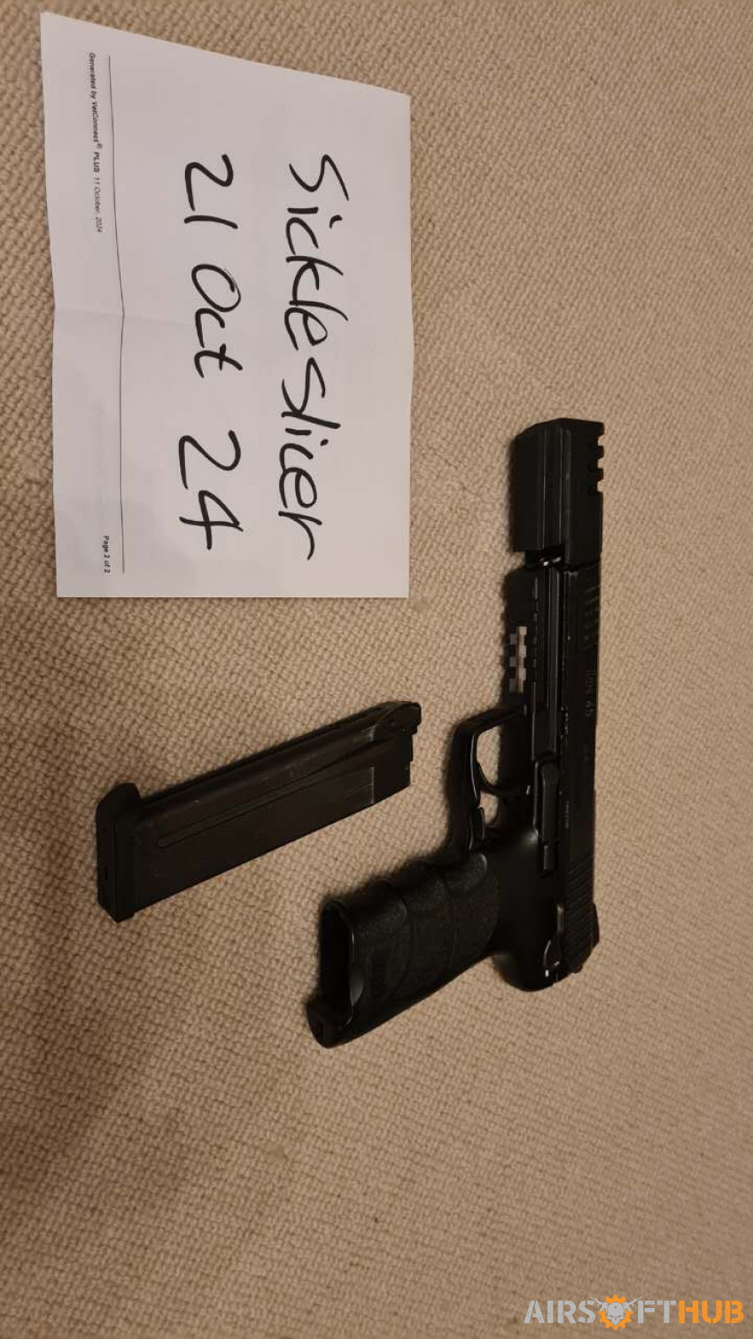 KWA/Umarex HK45 - Used airsoft equipment