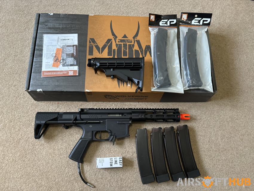 MTW 9, PDW, PTS E9s boxed - Used airsoft equipment