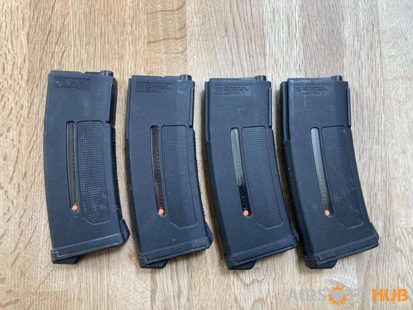 4x PTS EPM1 magazines - Used airsoft equipment