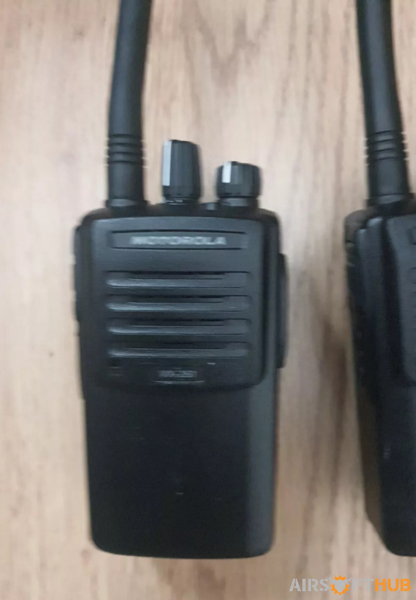 2 Motorola VX261 2 Way Radios - Used airsoft equipment