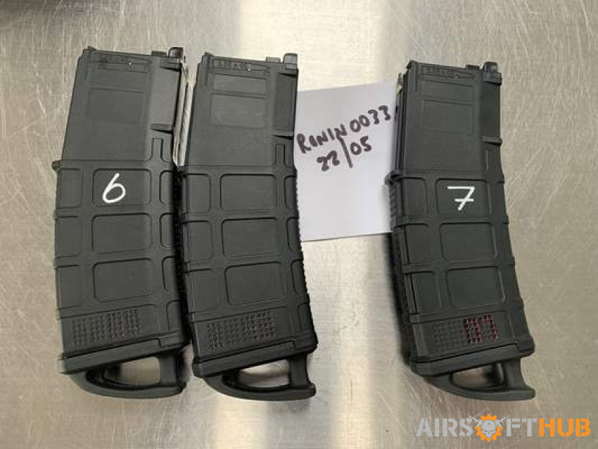 MWS Pmags (Iron Airsoft) - Used airsoft equipment