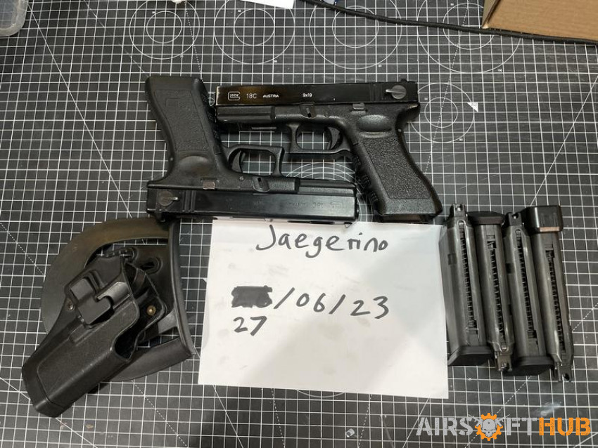 2X KWA Glock 18c (boneyard) - Used airsoft equipment