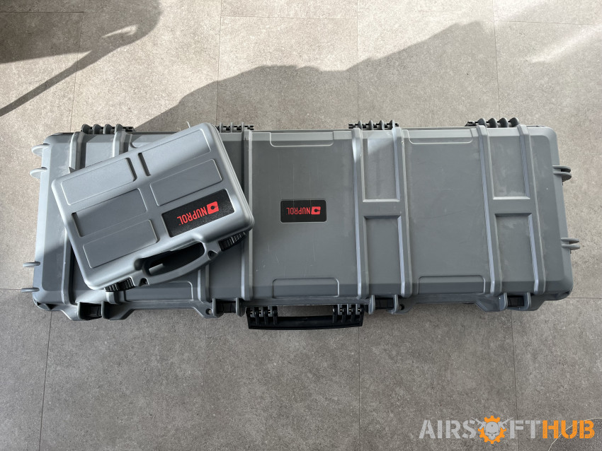 Grey Nuprol Hard Cases - Used airsoft equipment