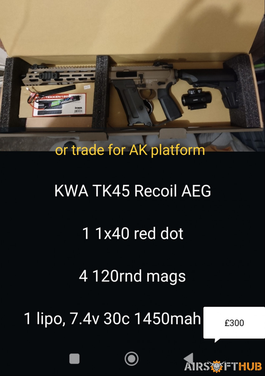 KWA tk45 - Used airsoft equipment