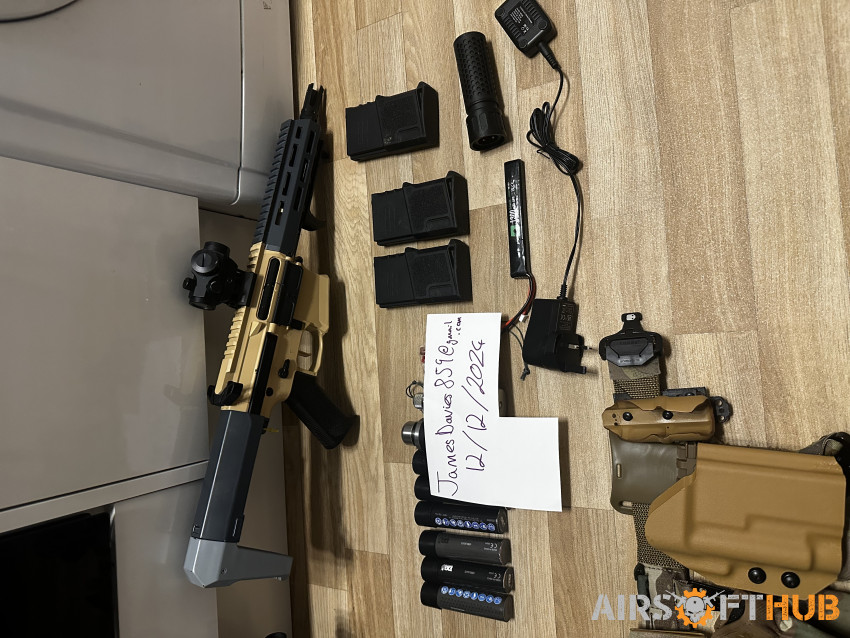 CQB kit, Vorsk VMP1 + Glock + - Used airsoft equipment