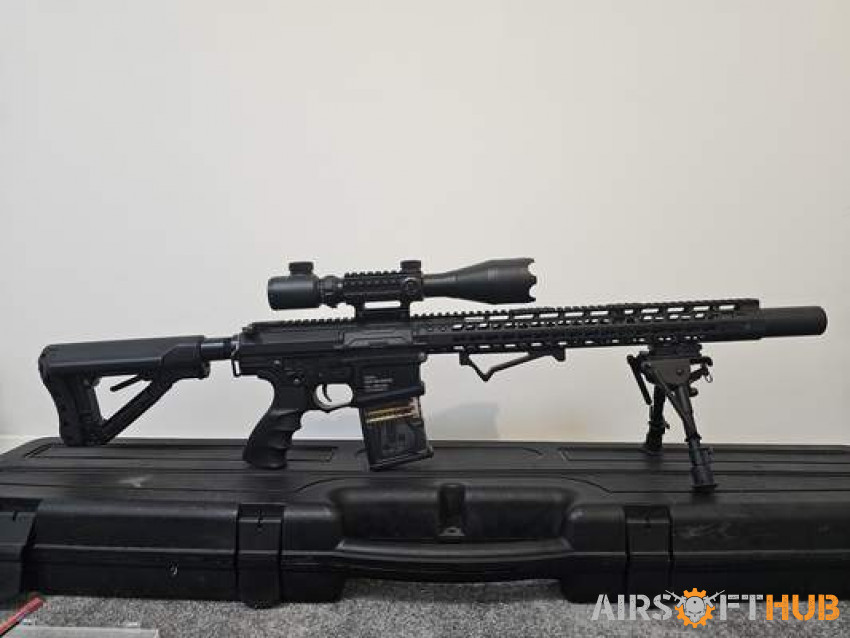 Highly modified G&G DMR 450fps - Used airsoft equipment