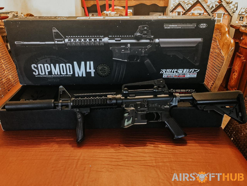 TOKYO MARUI M4 SOPMOD BTC EDGI - Used airsoft equipment