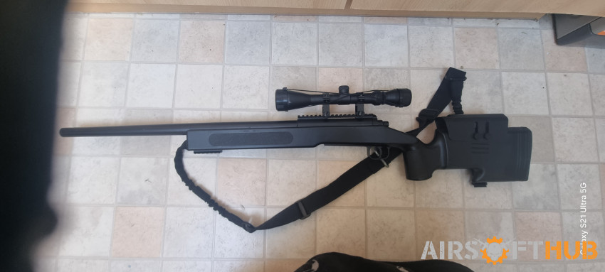 Cm16 and asg sniper - Used airsoft equipment