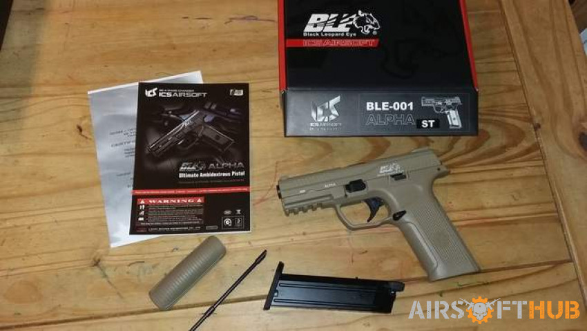 *NEW* ICS Alpha BLE GBB pistol - Used airsoft equipment