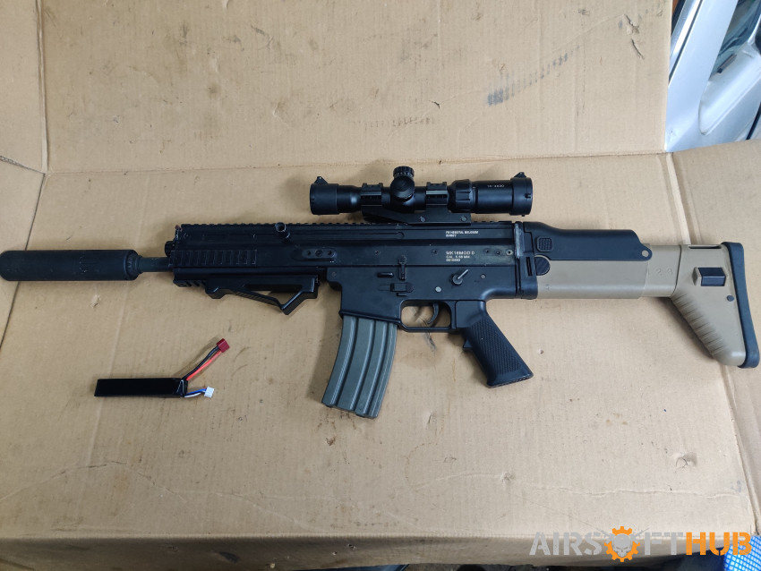 Scar L AEG - battery + mags - - Used airsoft equipment