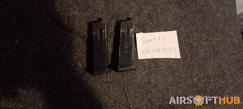 2x WE F229 Mag - Used airsoft equipment